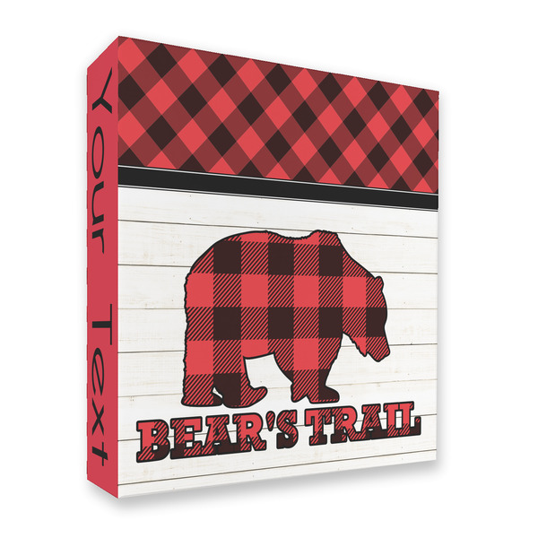Lumberjack Plaid 3 Ring Binders - Full Wrap - 2" - FRONT