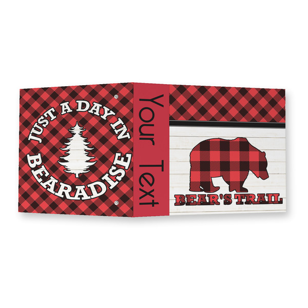 Lumberjack Plaid 3 Ring Binders - Full Wrap - 2" - OPEN OUTSIDE