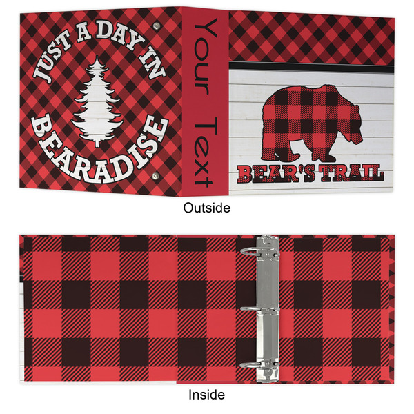 Lumberjack Plaid 3 Ring Binders - Full Wrap - 3" - APPROVAL