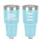 Lumberjack Plaid 30 oz Stainless Steel Tumbler - Teal - Double-Sided (Personalized)
