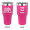 Lumberjack Plaid 30 oz Stainless Steel Ringneck Tumblers - Pink - Double Sided - APPROVAL