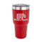 Lumberjack Plaid 30 oz Stainless Steel Tumbler - Red - Single Sided (Personalized)