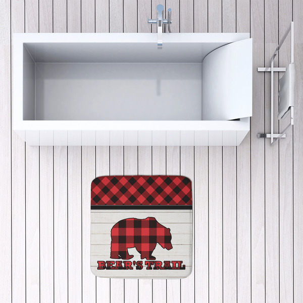 Lumberjack Plaid 48x48 Foam Memory Mat - LIFESTYLE