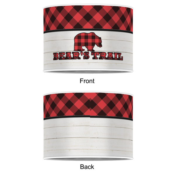 Lumberjack Plaid 8" Drum Lampshade - APPROVAL (Poly Film)