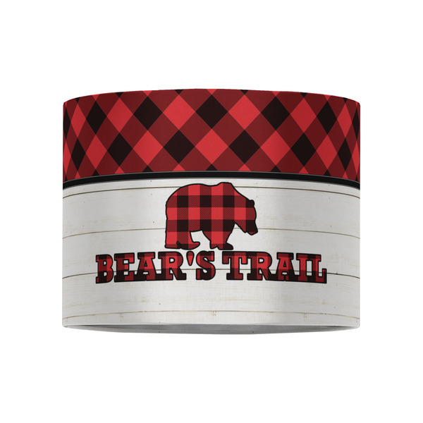 Lumberjack Plaid 8" Drum Lampshade - FRONT (Fabric)