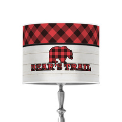 Lumberjack Plaid 8" Drum Lamp Shade - Poly-film (Personalized)