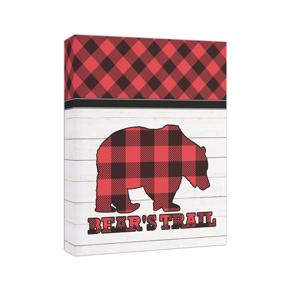 Lumberjack Plaid 8x10 - Canvas Print - Angled View