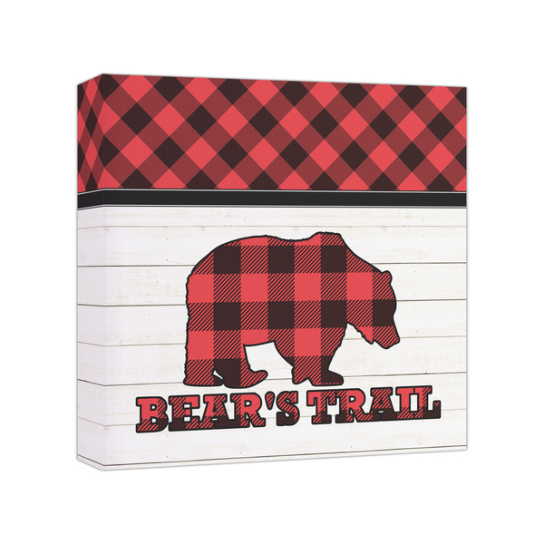 Custom Lumberjack Plaid Canvas Print - 8x8 (Personalized)
