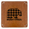 Lumberjack Plaid 9" x 9" Leatherette Snap Up Tray - APPROVAL (FLAT)