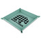 Lumberjack Plaid Faux Leather Dice Tray - 9" x 9"  - Teal (Personalized)