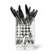 Lumberjack Plaid Acrylic Pencil Holder - FRONT