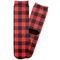 Lumberjack Plaid Adult Crew Socks - Single Pair - Front and Back