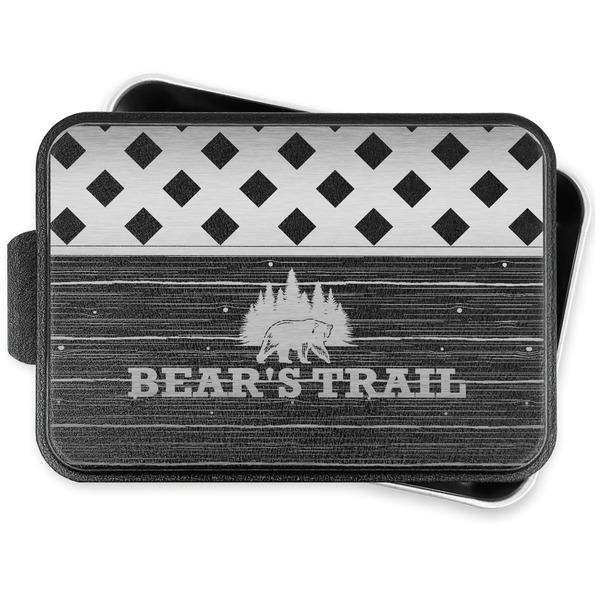 Custom Lumberjack Plaid Aluminum Baking Pan with Lid (Personalized)