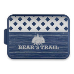 Lumberjack Plaid Aluminum Baking Pan with Navy Lid (Personalized)