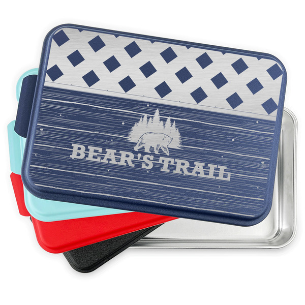 Lumberjack Plaid Aluminum Cake Pan with Lid - PARENT/MAIN