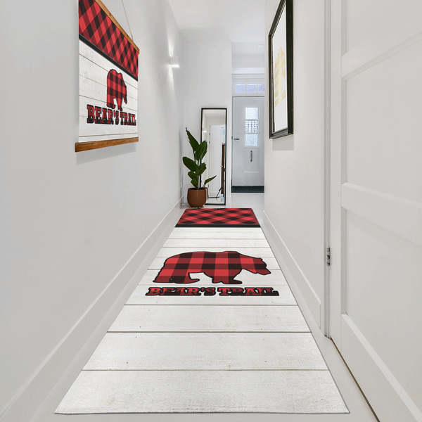 Lumberjack Plaid Area Rug Sizes - In Context (vertical)