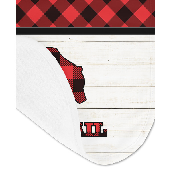 Lumberjack Plaid Baby Bib - AFT detail