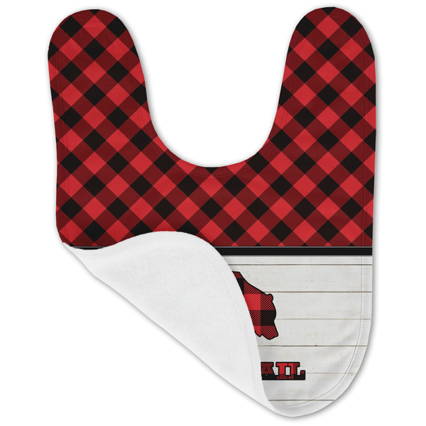 Lumberjack Plaid Baby Bib - AFT folded