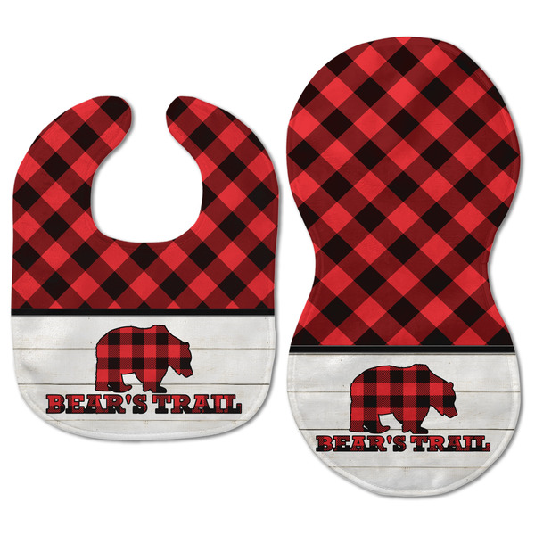 Lumberjack Plaid Baby Bib & Burp Set - Approval (new bib & burp)