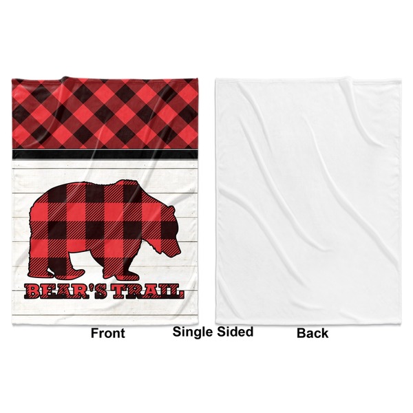 Lumberjack Plaid Baby Blanket (Single Sided - Printed Front, White Back)