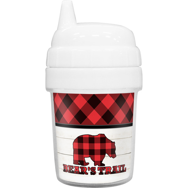 Custom Lumberjack Plaid Baby Sippy Cup (Personalized)