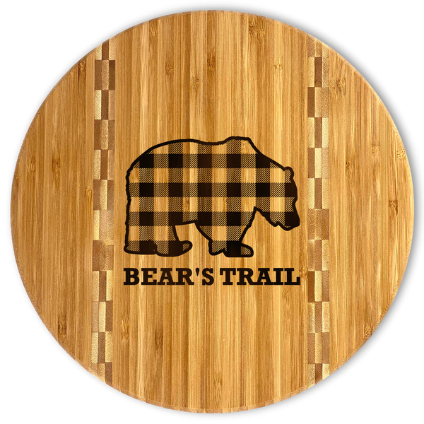 Custom Lumberjack Plaid Bamboo Cutting Board (Personalized)
