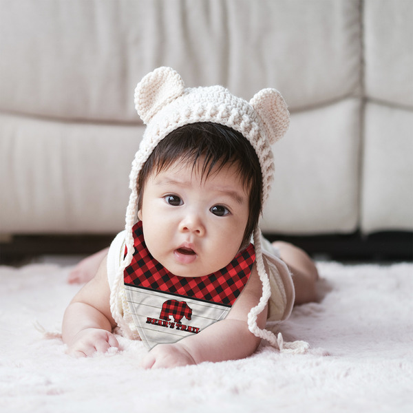 Lumberjack Plaid Bandana Bib - (Lifestyle 2 girl)