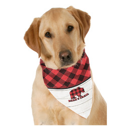 Lumberjack Plaid Dog Bandana Scarf w/ Name or Text