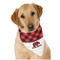 Lumberjack Plaid Dog Bandana Scarf w/ Name or Text