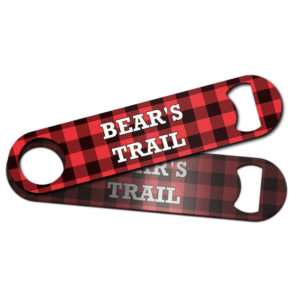 Lumberjack Plaid Bar Bottle Opener - Main