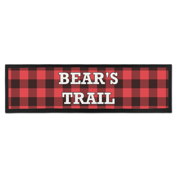 Custom Lumberjack Plaid Bar Mat - Large (Personalized)