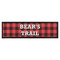 Lumberjack Plaid Bar Mat - Large (Personalized)