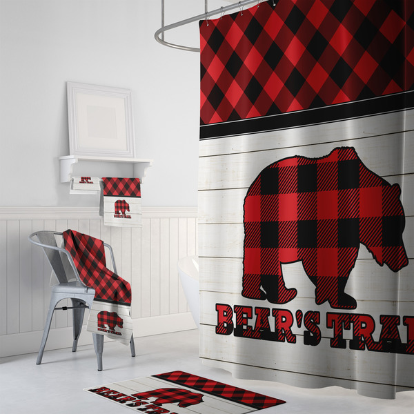 Lumberjack Plaid Bath Towel Sets - 3-piece - In Context