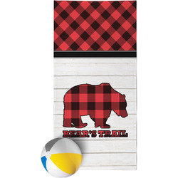 Lumberjack Plaid Beach Towel (Personalized)