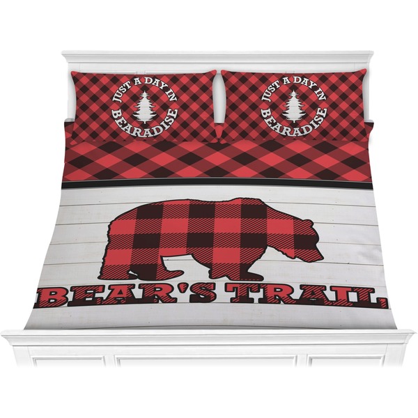 Custom Lumberjack Plaid Comforter Set - King (Personalized)