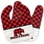 Lumberjack Plaid Baby Bib w/ Name or Text