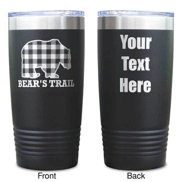 Lumberjack Plaid Black Polar Camel Tumbler - 20oz - Double Sided  - Approval