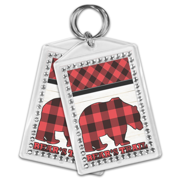 Lumberjack Plaid Bling Keychain - MAIN