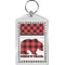 Lumberjack Plaid Bling Keychain (Personalized)