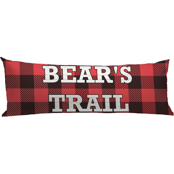 Custom Lumberjack Plaid Body Pillow Case (Personalized)