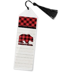 Lumberjack Plaid Book Mark w/Tassel (Personalized)