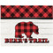 Lumberjack Plaid Woven Fabric Placemat - Twill w/ Name or Text