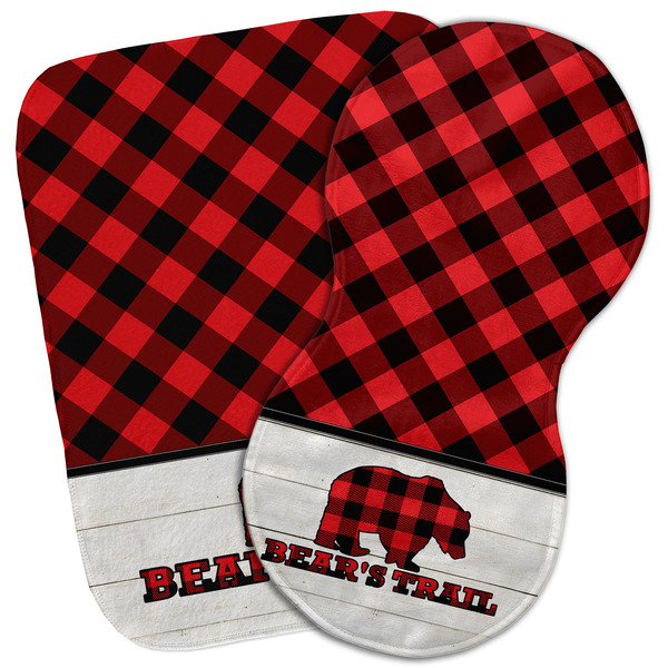 Custom Lumberjack Plaid Burp Cloth (Personalized)