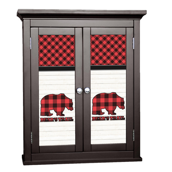 Custom Lumberjack Plaid Cabinet Decal - Small (Personalized)