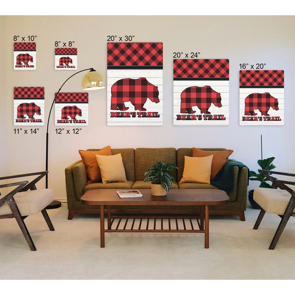 Lumberjack Plaid Canvas Prints - Multiple Sizes