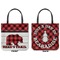 Lumberjack Plaid Canvas Tote - Front and Back