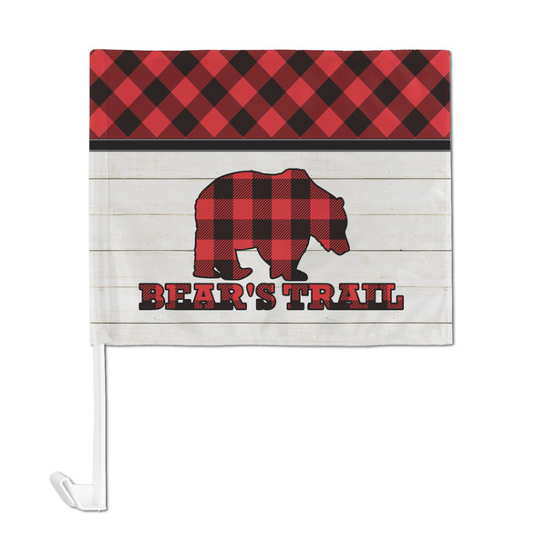 Lumberjack Plaid Car Flag - Large - FRONT