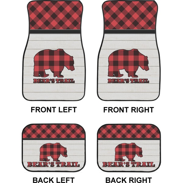 Lumberjack Plaid Car Floor Mats Set (2F + 2B)