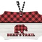 Lumberjack Plaid Rear View Mirror Ornament (Personalized)