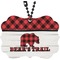 Lumberjack Plaid Rear View Mirror Charm (Personalized)